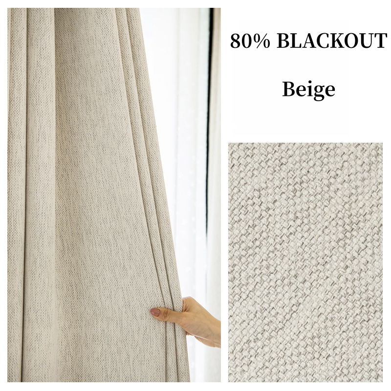 Blackout Curtain Thick - Zasłony do salonu i sypialni, szyte