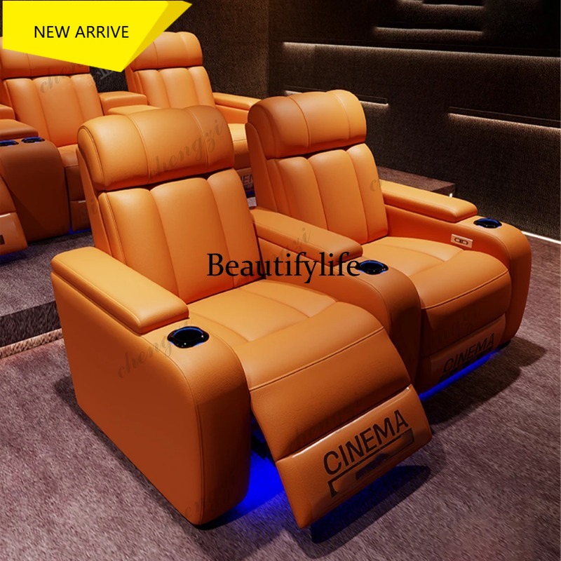 Home Cinema Lighting - Luksusowe fotele elektryczne z prawdziwej skóry