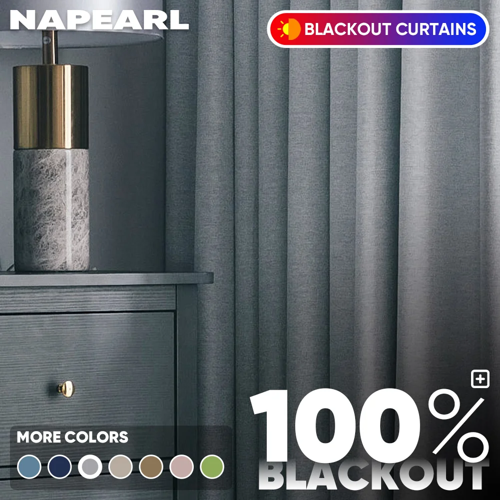 Blackout Curtain Thick - 100% zasłony zaciemniające okno do salonu