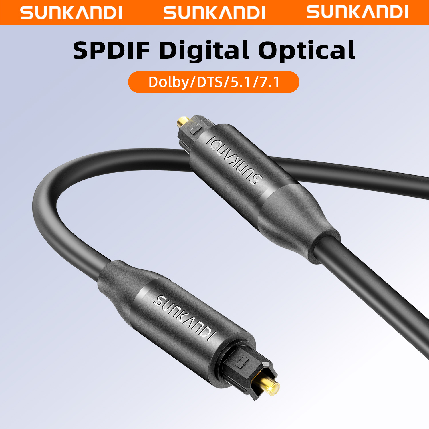 Home Cinema Tv - Kabel audio optyczny SUNKANDI, światłowodowy kabel