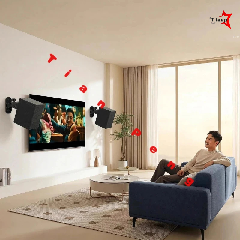 Home Cinema Samsung - Minimalistyczny metalowy uchwyt ścienny do kina