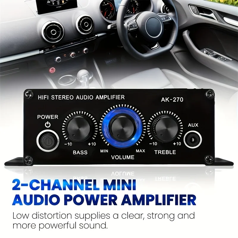 Wzmacniacz HIFI AK-270, 2.0 ka – Home Cinema Accessories recenzja i cena
