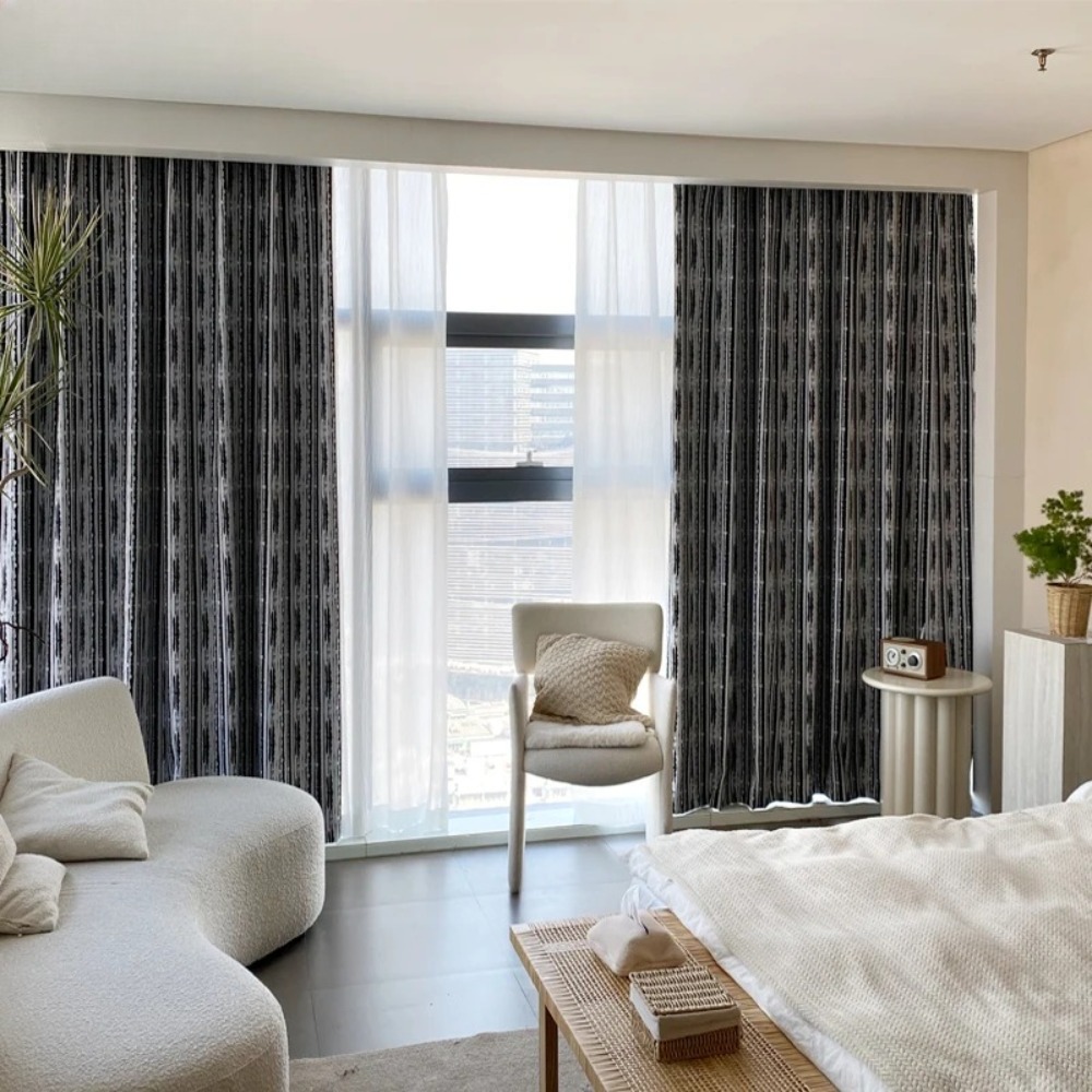 Zasłony żakardowe z szenili w  – Blackout Curtain Thick recenzja i cena