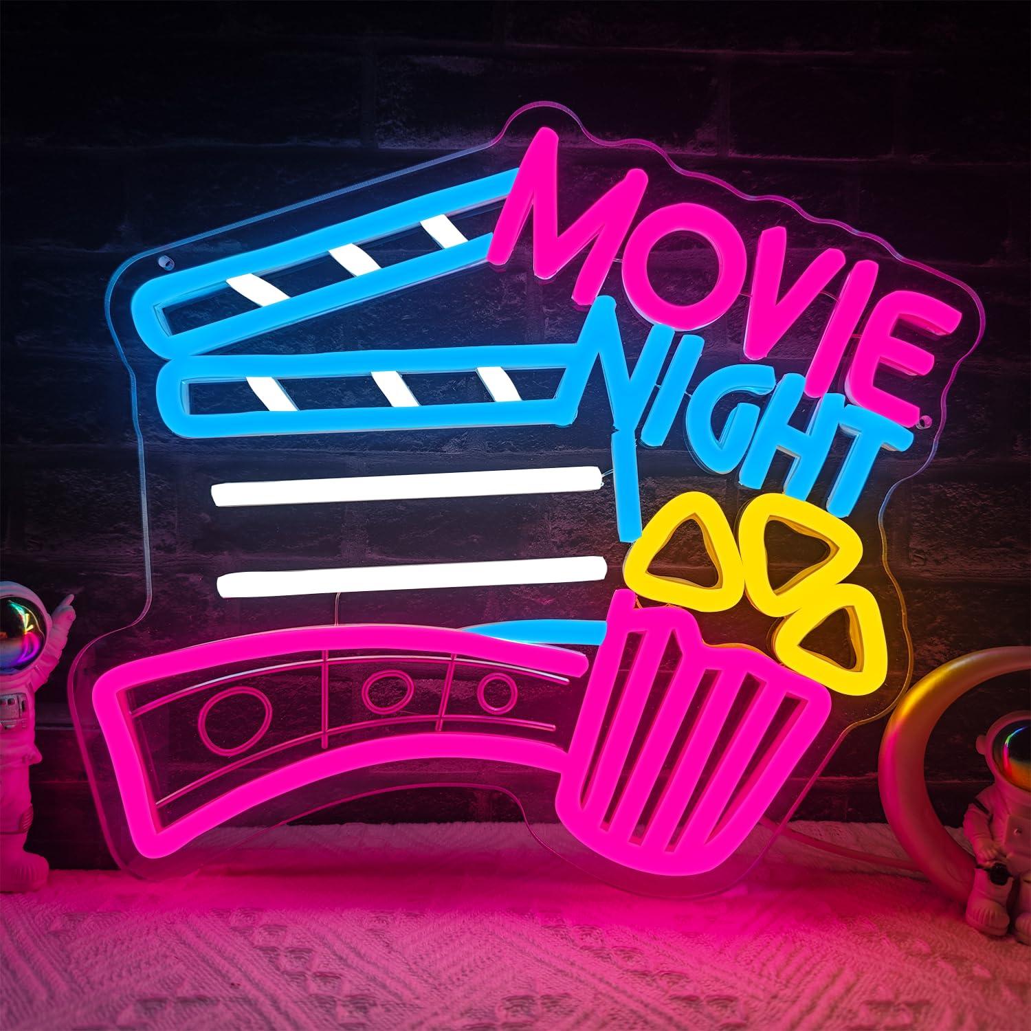 Neonowy znak „Filmowy Wieczór” – Home Cinema Night recenzja i cena