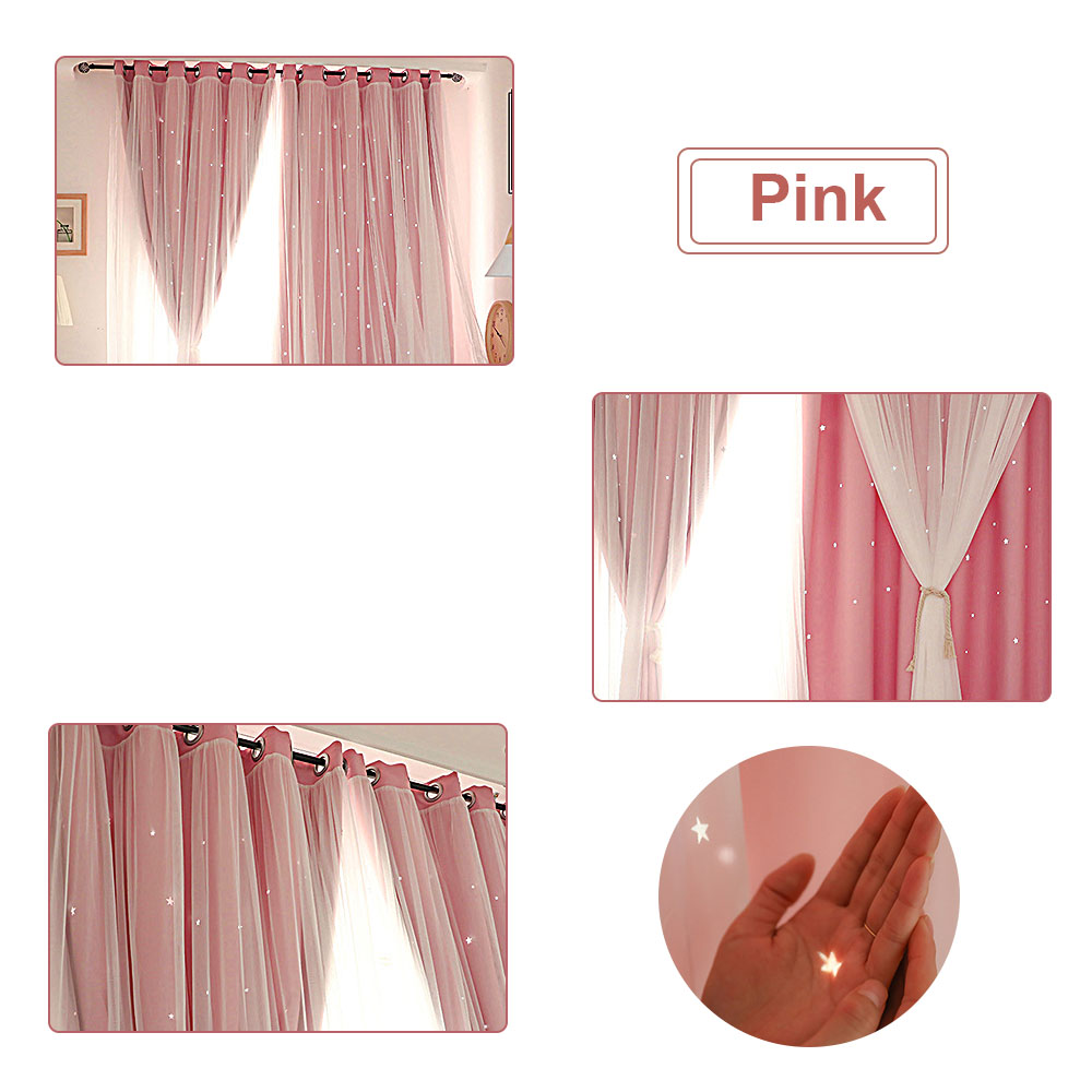 1/2Pcs Stars Blackout Curtains – Blackout Curtain Thick recenzja i cena