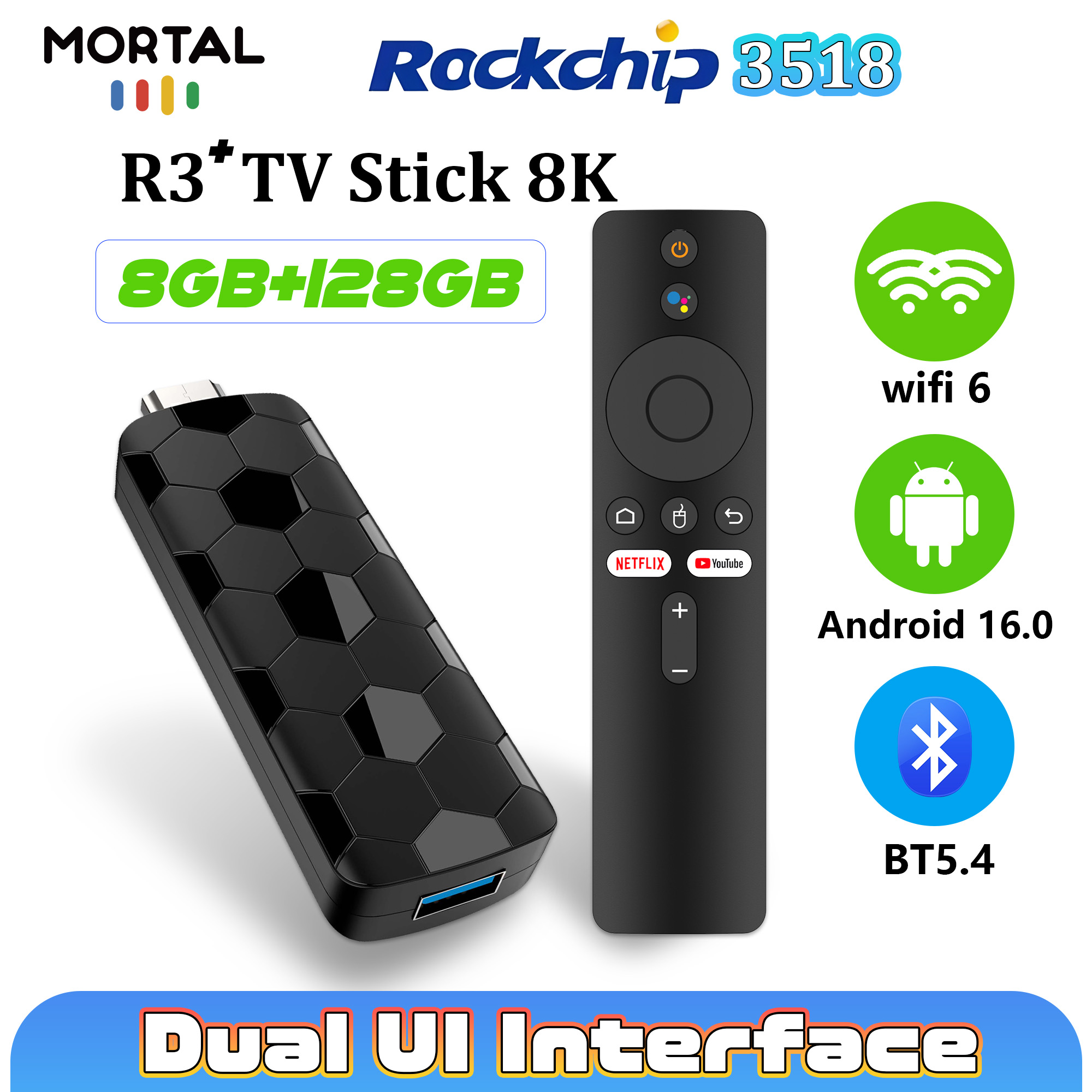 Mortal R3+ TV Stick Android 16 – Home Cinema Accessories recenzja i cena