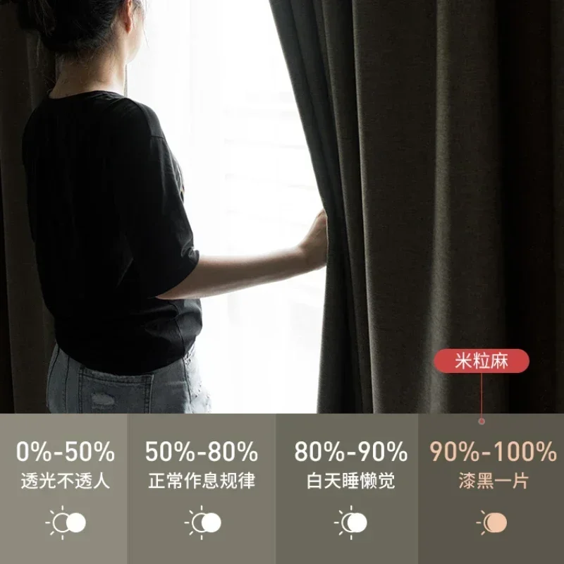 Bawełniane lniane zasłony zaci – Blackout Curtain Thick recenzja i cena