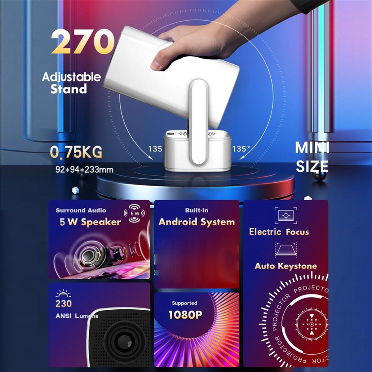 Projektor Mini Smart ONE DAY Y – Home Cinema Today recenzja i cena