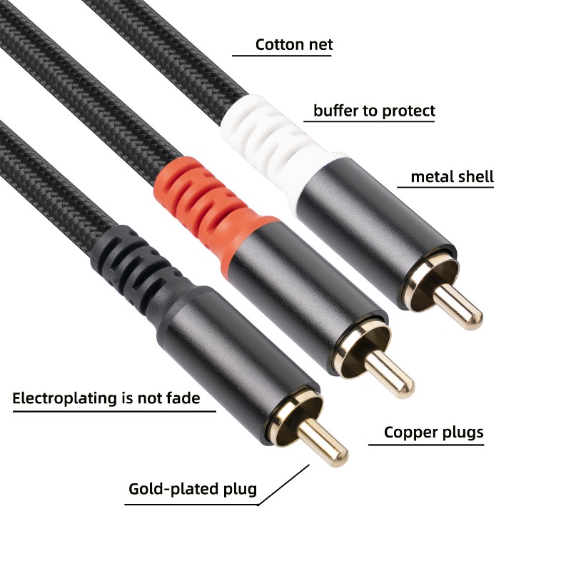 Kabel audio 1/2/3M 1 RCA męski – Home Cinema Accessories recenzja i cena