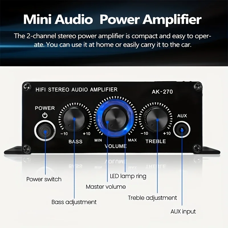 AK-270 400W Mini Wzmacniacz Mo – Home Cinema Accessories recenzja i cena