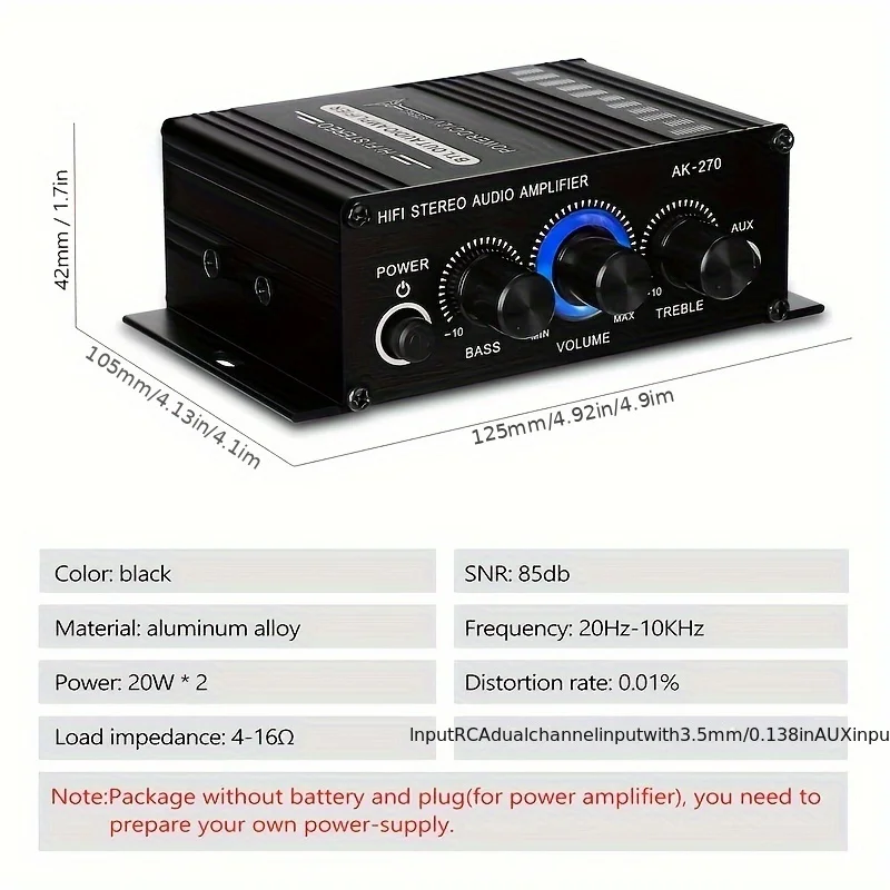 AK-270 400W Mini Wzmacniacz Mo – Home Cinema Accessories recenzja i cena